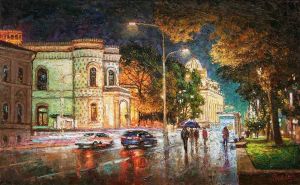 Painting, City landscape - Colors of the Midnight City