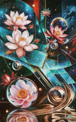 Painting, Still life - Cosmic Kaleidoscope