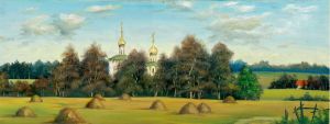 Painting, Realism - somewhere under the lower Moscow