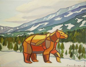 Painting, Academism - bear