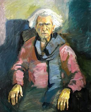 Painting, Realism - Portrait of Nikoghosian