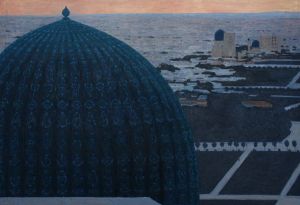 Painting, Landscape - Dawn over the Registan. 1 part.