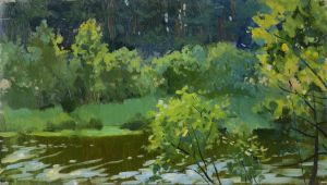 Painting, Landscape - Forest river