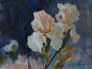 Painting, Still life - Irises