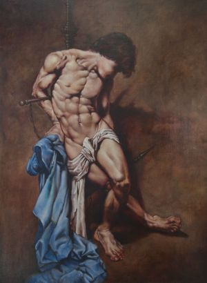 Painting, Nude (nudity) - Kopiya-Roberto-Ferri