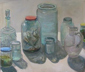Painting, Still life -  glass