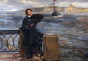 Painting, Realism - On the Neva