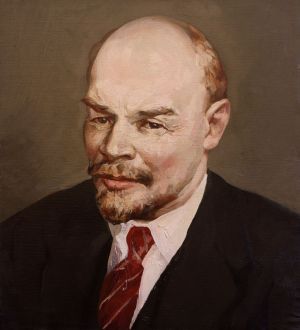 Painting, Portrait - Vladimir Lenin