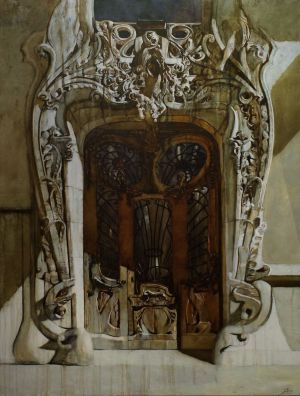 Painting, Academism - Doors. Paris