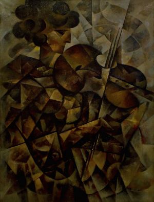 Painting, Cubism - Violinist