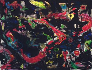 Painting, Abstractionism - Exploading barakka