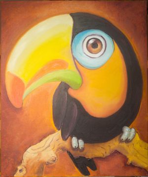 Painting, Animalistics - tukan