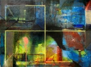 Painting, Abstractionism - Motion-The-Road-home
