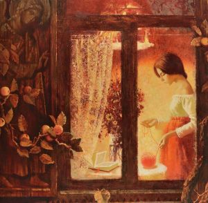 Painting, Symbolism -  Annunciation