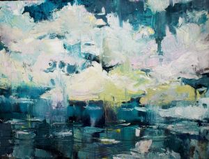 Painting, Impressionism - Storm