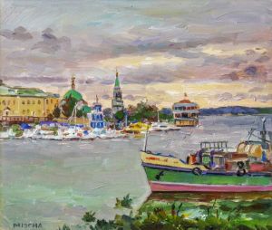 Painting, Realism - Cheboksary Bay