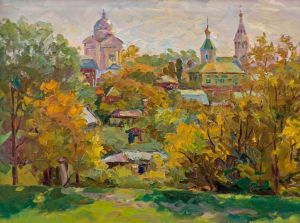Painting, Landscape - Vladimir hill