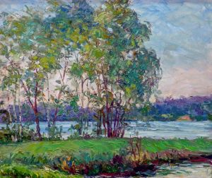 Painting, Landscape - Lake Yalchik