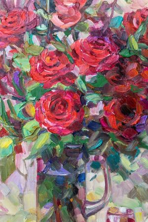 Painting, Still life - Roses. 2019