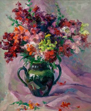 Painting, Still life - Autumn bouquet