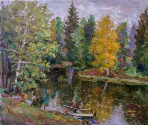 Painting, Still life - Pond (Vasilevka)