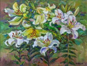 Painting, Still life - Lilys