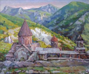 Painting, Realism - Noravank Monastery (Artsakh)