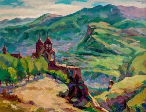 Painting, Landscape - Tatev Monastery