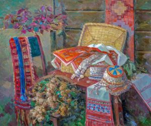 Painting, Still life - Chuvash holiday