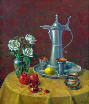 Painting, Realism - Eastern still life