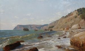 Painting, Landscape - The seashore