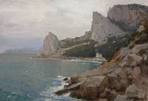 Painting, Landscape - Simeiz. View of Mount Koshka.