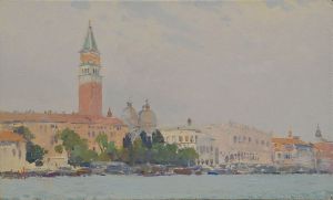 Painting, Realism - Venice.