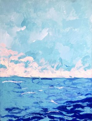 Painting, Abstractionism - seascape 