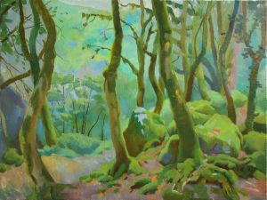 Painting, Landscape - Tree grove