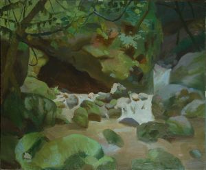 Painting, Landscape - Gagripsh gorge