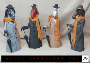 Sculpture, Animalistics - The symbol of 2026. «The Horse in the Coat»