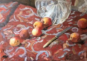 Painting, Still life - Peaches