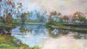 Painting, Landscape - river