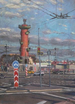 Painting, City landscape - anchors