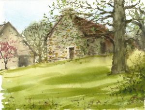 Graphics, Impressionism - Spring in Brittany