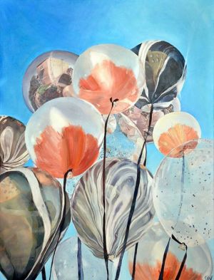 Painting, Still life - Balloons series#3