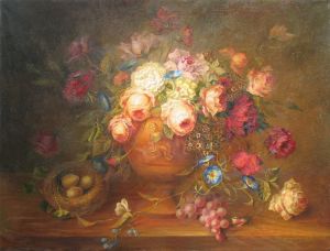 Painting, Still life - Still life with flowers