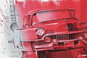 Graphics, Historical genre -  Cadillac, Rock-n-Roll Age 
