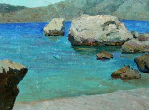 Painting, Landscape - Crimea coast