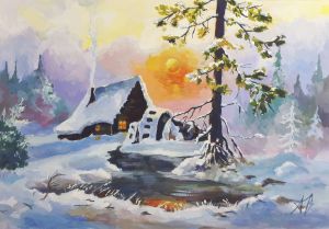 Graphics, Landscape - Winter fairy tale