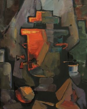 Painting, Abstractionism - samovar