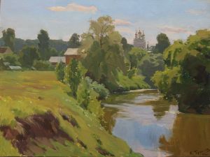 Painting, Landscape - Saved Zagorye