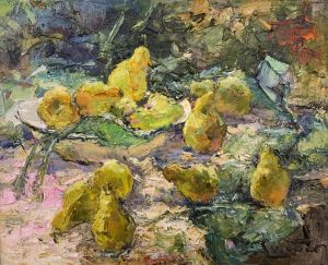 Painting, Impressionism - Pears