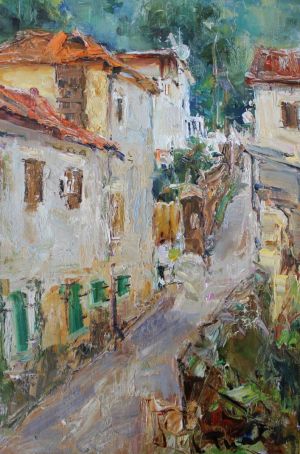 Painting, Landscape - «Walk No19. Montenegro»
